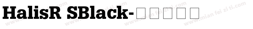 HalisR SBlack字体转换